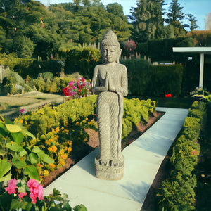 Standing Green Stone Buddha