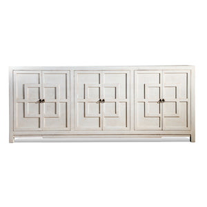 Key Cabinet 6 Door Distressed White