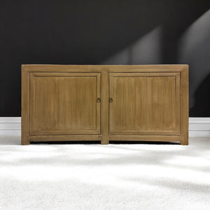 Low 2 Door Cabinet- Natural