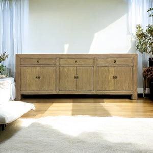 3 Drawer 6 Door Natural Cabinet