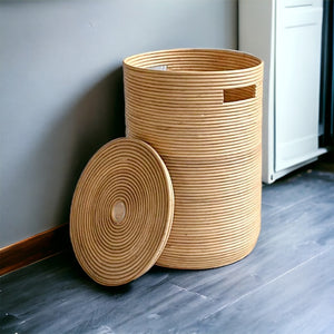 Pencil Reed Laundry Basket