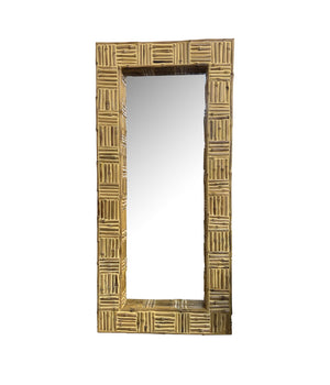 Bamboo Stick Wall Mirror