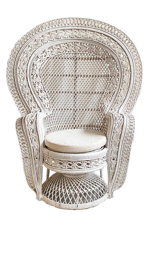 White Peacock Chair