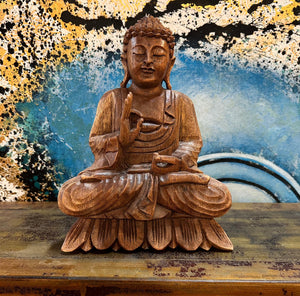 Carved Wood Buddha
