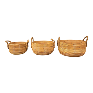 Set of 3 Pencil Reed Baskets