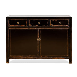 Distressed Red Sideboard