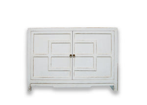 Distressed White 2 Door Key Cabinet