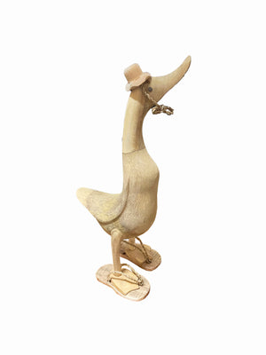 Bamboo & Teak Decorative Duck