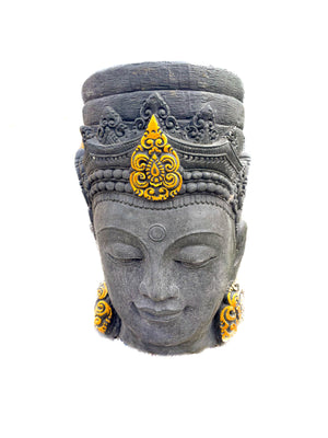 Buddha head pot