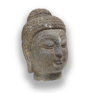 Black Stone Buddha Head