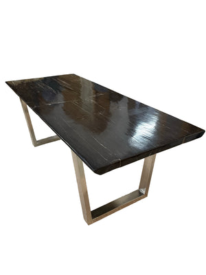 Faedah Petrified Wood Dining Table