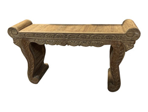 Carved Teak Wood Console Table