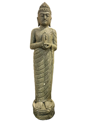 Standing Green Stone Buddha