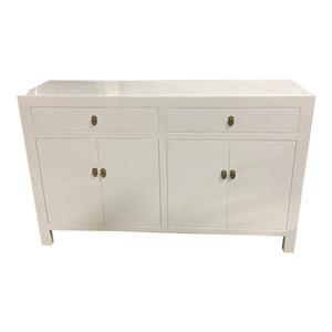 White Lacquer 2 Drawer Sideboard